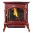 Ashley Hearth Products 31,000 BTU Vent Free Natural Gas Stove Red Enameled Porcelain Cast Iron