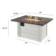 The Outdoor Greatroom Alcott Gas Fire Pit Table - ALC-1224