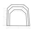 Diamond Hearths Standard Or Corner Hearth Pad - Cherrywood