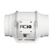 ACiQ 5 Inch Mixed Flow Inline Duct Fan - White