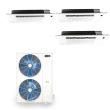 48,000 BTU 23.4 SEER2 ACiQ 3-Zone Slim Ceiling Cassette Mini Split System - 12+12+12 - ES-48Z-M5/SCC-1218-HH-M-3