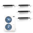 48,000 BTU 23.4 SEER2 ACiQ 4-Zone Slim Ceiling Cassette Mini Split System - 9+9+18+18 - ES-48Z-M5/SCC-0609-HH-M-2/SCC-1218-HH-M-2-L
