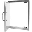 Bull 15-Inch Built-In Stainless Steel Left Hinged Single Access Door - Vertical - 98552 - Open Door
