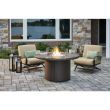 The Outdoor Greatroom Beacon Marbelized Noche Chat Height Gas Fire Pit Table - BC-20-MNB