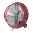 Pro 42" 2-Speed Belt Drive Steel Drum Fan Red - BF42BDREDPRO