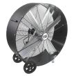 Pro FLEX Series 48 In. 2-Speed Belt Drive Drum Fan - BF48BDPEBLK