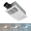 Broan PowerHeat Series 80 CFM 1.5 Sones Heater Exhaust Fan with CCT LED Lighting - BHFLED80