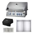 Napoleon 700 Series 32-Inch 4-Burner Built-In Gas Grill & Outdoor Kitchen Package - BIG32RB