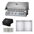 Napoleon 700 Series 38-Inch 5-Burner Built-In Gas Grill & Outdoor Kitchen Package - BIG38RB