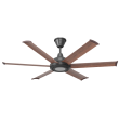 
Big Ass Fans Bison  60" ORB Motor Smart Indoor/Outdoor Walnut Ceiling Fan with Wifi Enable and LED light - BS1-60ZN-03