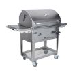 Bull 30-Inch Outdoor Products Built-In Bison Charcoal Stainless Steel Grill With Cart - 67531
