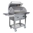 Bull 30-Inch Outdoor Products Built-In Bison Charcoal Stainless Steel Grill With Cart - 67531