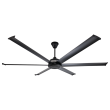 Big Ass Fans Mammoth  84" Smart Indoor/Outdoor Black Ceiling Fan with Wifi Enable