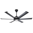 Big Ass Fans Mammoth  60" Smart Indoor/Outdoor Black Ceiling Fan with Wifi Enable and LED light