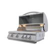 Blaze 32-Inch 4-Burner Premium LTE+ Gas Built-In Grill with Rear Burner and Built-in Lighting System - BLZ-4LTE3