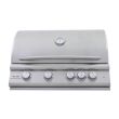 Blaze 32-Inch 4-Burner Premium LTE+ Gas Built-In Grill with Rear Burner and Built-in Lighting System - BLZ-4LTE3