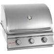 Blaze 25-Inch 3-Burner Built-In Gas Grill - BLZ-3 grill closed