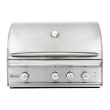 Blaze Professional 34-Inch 3-Burner Freestanding Gas Grill With Rear Infrared Burner - BLZ-3PRO / BLZ-3PRO-CARTgrill top closed