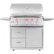 Blaze Professional 34-Inch 3-Burner Freestanding Gas Grill With Rear Infrared Burner - BLZ-3PRO / BLZ-3PRO-CART - closed
