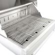 Blaze 32-Inch Freestanding Stainless Steel Charcoal Grill With Adjustable Charcoal Tray - BLZ-4-CHAR /BLZ-4-CART  cooking grate material