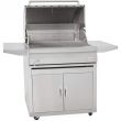 Blaze 32-Inch Freestanding Stainless Steel Charcoal Grill With Adjustable Charcoal Tray - BLZ-4-CHAR /BLZ-4-CART