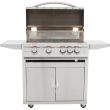 Blaze Gas Grill - LTE - 4 Burner With Lights with Cart Combo
