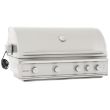 Blaze Professional 44-Inch 4-Burner Freestanding Gas Grill With Rear Infrared Burner - BLZ-4PRO / BLZ-4PRO-CART - grill top closed side