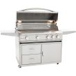 Blaze Professional 44-Inch 4-Burner Freestanding Gas Grill With Rear Infrared Burner - BLZ-4PRO / BLZ-4PRO-CART