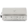 Blaze Professional 44-Inch 4-Burner Built-In Gas Grill With Rear Infrared Burner - BLZ-4PRO - closed front