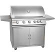 Blaze 40-Inch 5-Burner Freestanding Gas Grill With Rear Infrared Burner - BLZ-5 / BLZ-5-CART - closed