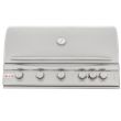 Blaze LTE 40-Inch 5-Burner Built-In Gas Grill With Rear Infrared Burner & Grill Lights - closed