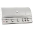Blaze LTE 40-Inch 5-Burner Built-In Gas Grill With Rear Infrared Burner & Grill Lights - angle view