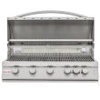 Blaze LTE 40-Inch 5-Burner Built-In Gas Grill With Rear Infrared Burner & Grill Lights - BLZ-5LTE2