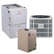 5 Ton 15.5 SEER2 100,000 BTU High Efficiency Bosch IDS Light Series Furnace and Heat Pump System - Upflow/Horizontal - BOVA-60HDN1-M15G / BMAC4860CNTF / BGH96M100C5B