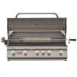 Bull 38" Grill Head Brahma 5 Burner 90,000 BTU's Lights, Rotis & Rotis Burner - 57568/9 - Open Front View