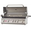 Bull 38" Grill Head Brahma 5 Burner 90,000 BTU's Lights, Rotis & Rotis Burner - 57568/9 - Open Left View
