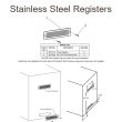 Empire Outdoor Stainless Steel Register Kit  - 2 Registers For Island Ventilation