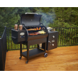Louisiana Grills LG700 Pellet Grill  - Cold Smoke Cabinet attached to grill