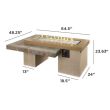 The Outdoor Greatroom Brown Uptown Gas Fire Pit Table - UPT-1242-BRN