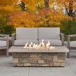 Sedona Rectangular Propane Fire Pit With Natural Gas Conversion Kit-  Buff - C11812LP
