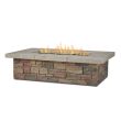 Sedona Rectangular Propane Fire Pit With Natural Gas Conversion Kit-  Buff - C11812LP