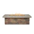 Sedona Rectangular Propane Fire Pit With Natural Gas Conversion Kit-  Buff - C11812LP