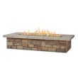 Real Flame Sedona Large Rectangular Propane Fire Pit With Natural Gas Conversion Kit - Buff - C11813LP-BF 