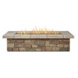 Real Flame Sedona Large Rectangular Propane Fire Pit With Natural Gas Conversion Kit - Buff - C11813LP-BF 