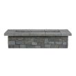 Real Flame Sedona Large Rectangular Propane Fire Pit With Natural Gas Conversion Kit - Gray - C11813LP-GRY 