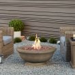 Real Flame Treviso Round Propane Fire Pit With Natural Gas Conversion Kit - Dove Gray - C11838LP - Lifestyle
