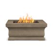 Real Flame Treviso Round Propane Fire Pit With Natural Gas Conversion Kit - Dove Gray - C11842LP - Side
