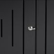 Real Flame Cavalier Sq. LP Fire Table w/ NG Conv- Black - C1270LP-BK - Cavalier-Latch
