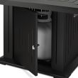 Real Flame Cavalier Sq. LP Fire Table w/ NG Conv- Black - C1270LP-BK - Cavalier-Tank