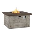 Real Flame Forest Ridge Square Propane Fire Pit With Natural Gas Conversion Kit - C1600LP - Controls